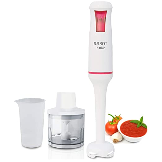 Inalsa Robot 5.0 CP 500W Hand Blender - with Chopper & 700ml Multipurpose Jar/ 2 Year Warranty/ Super Silent Powerful Motor Inalsa Robot 5.0 CP 500W Hand Blender - with Chopper & 700ml Multipurpose Jar/ 2 Year Warranty/ Super Silent Powerful Motor